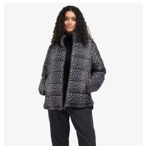 Barbour Women's Marin Reversible Quilted Puffer Jacket in Size US 4 Oversized